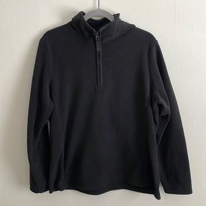 Old Navy XL Black Half-Zip Fleece Sweatshirt
